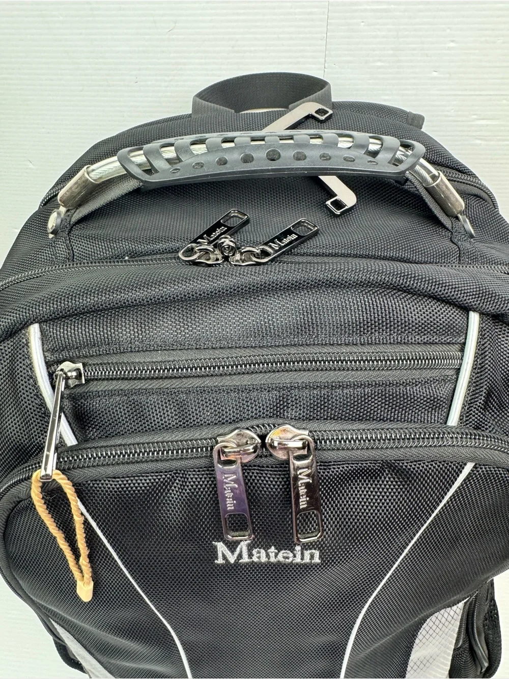 MATEIN Hiking Backpack USB Charging Port Laptop Tablet Bag Padded Black Gray